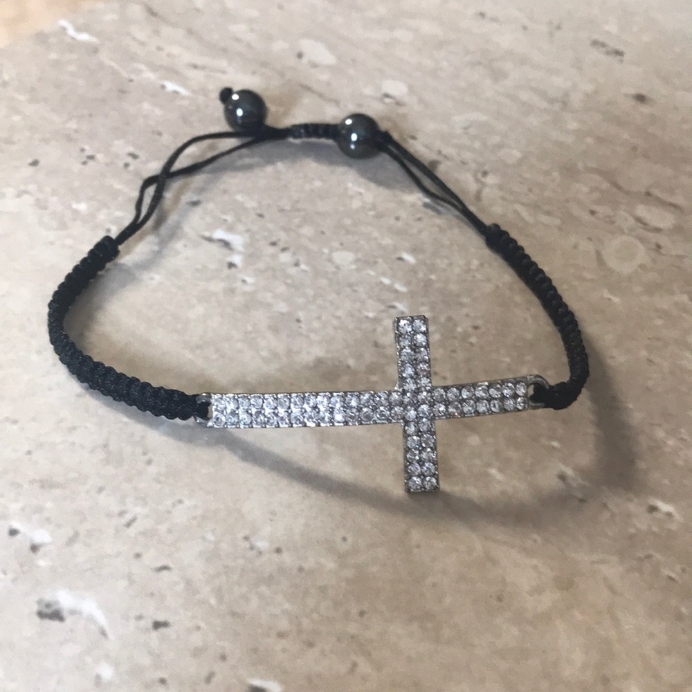 Rhinestone Cross Bracelet-Great Gift!